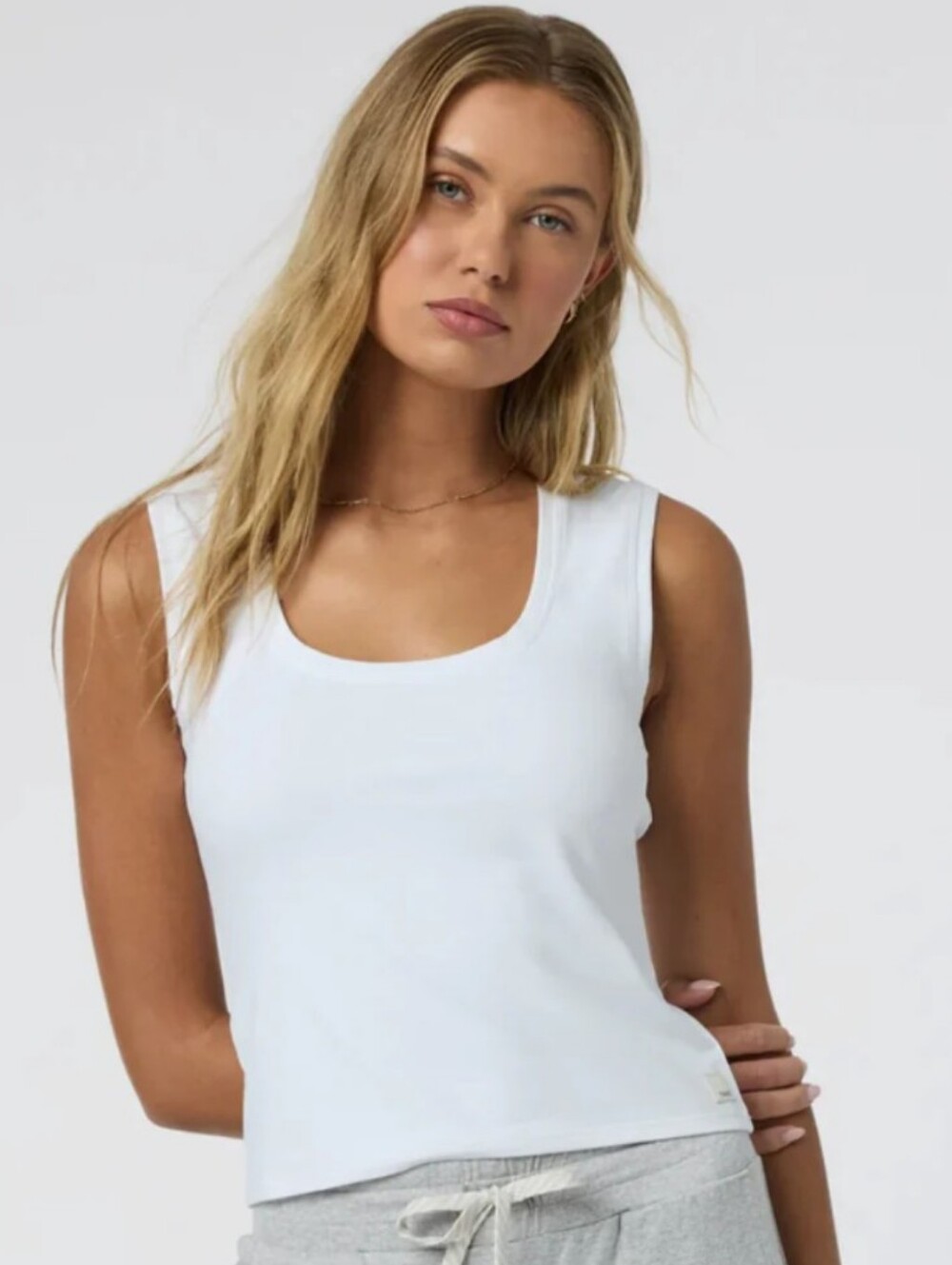 Vuori White Scoop Neck Tank - Women's